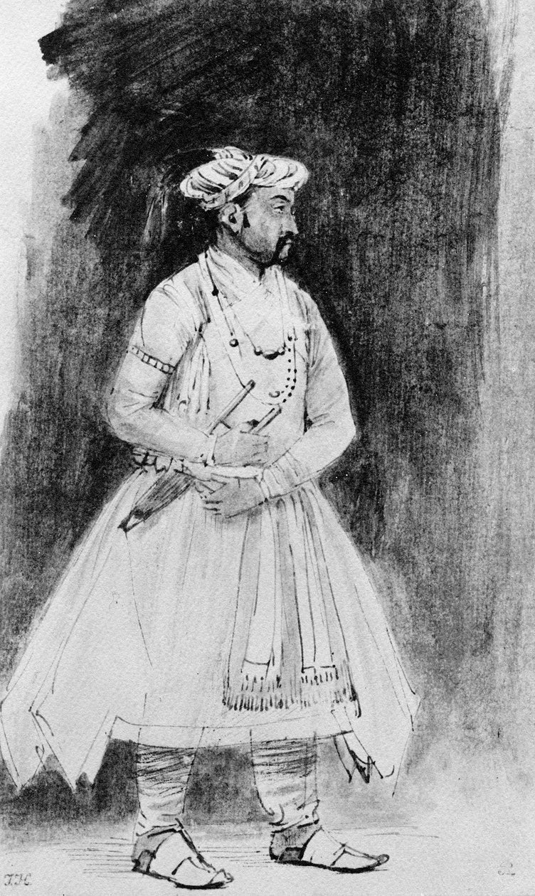Een Mughal edelman, ca.1659 door Rembrandt van Rijn