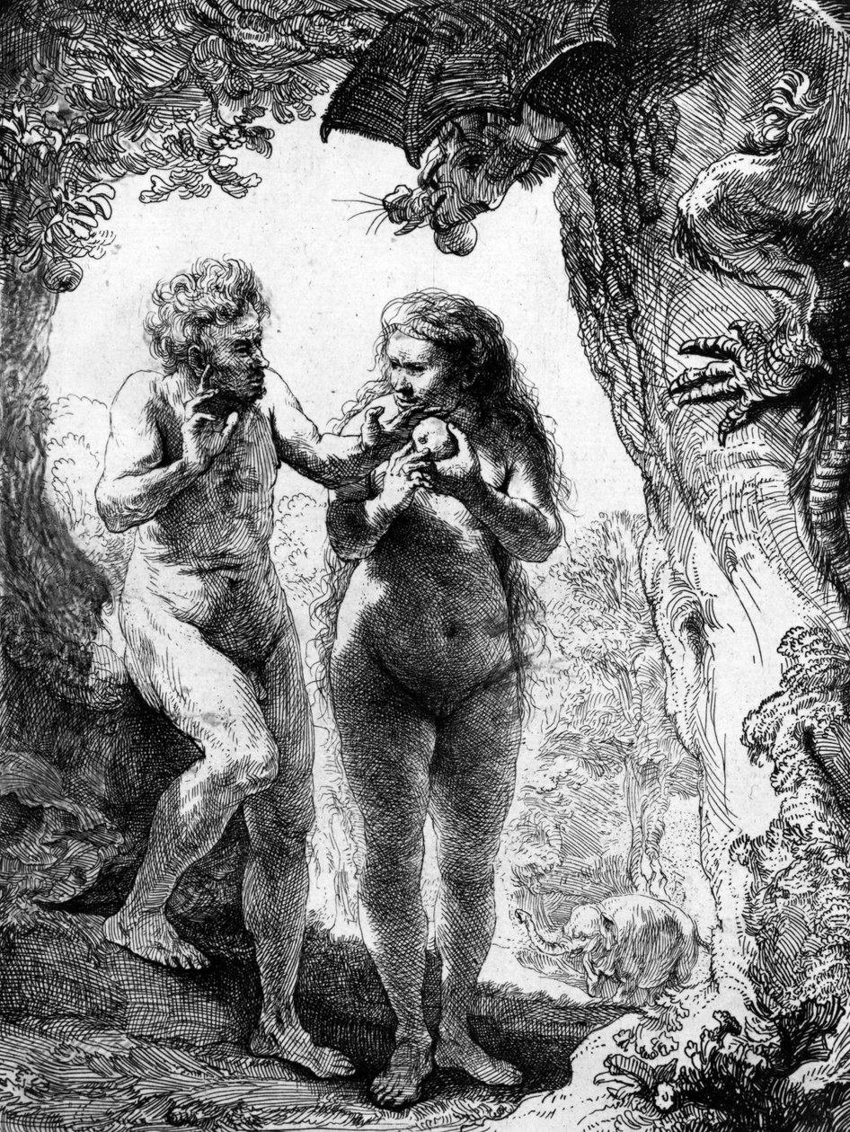 Adam en Eva, 1638 door Rembrandt van Rijn