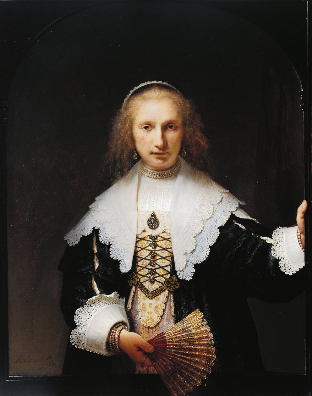 Agatha Bas (1611-58) door Rembrandt van Rijn