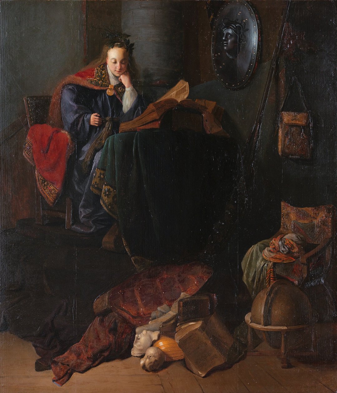 Minerva door Rembrandt van Rijn