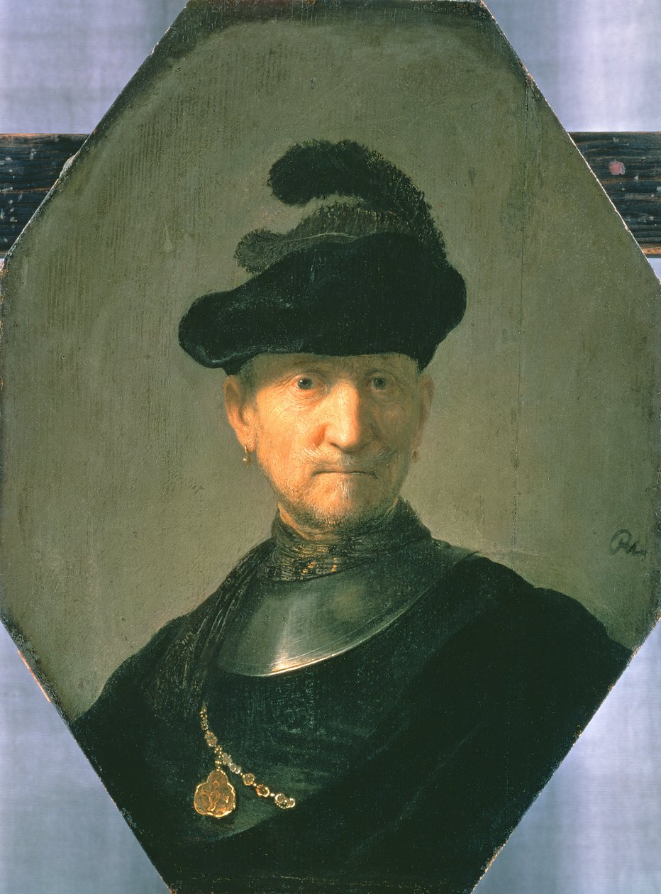 Oude krijger, 1629 door Rembrandt van Rijn