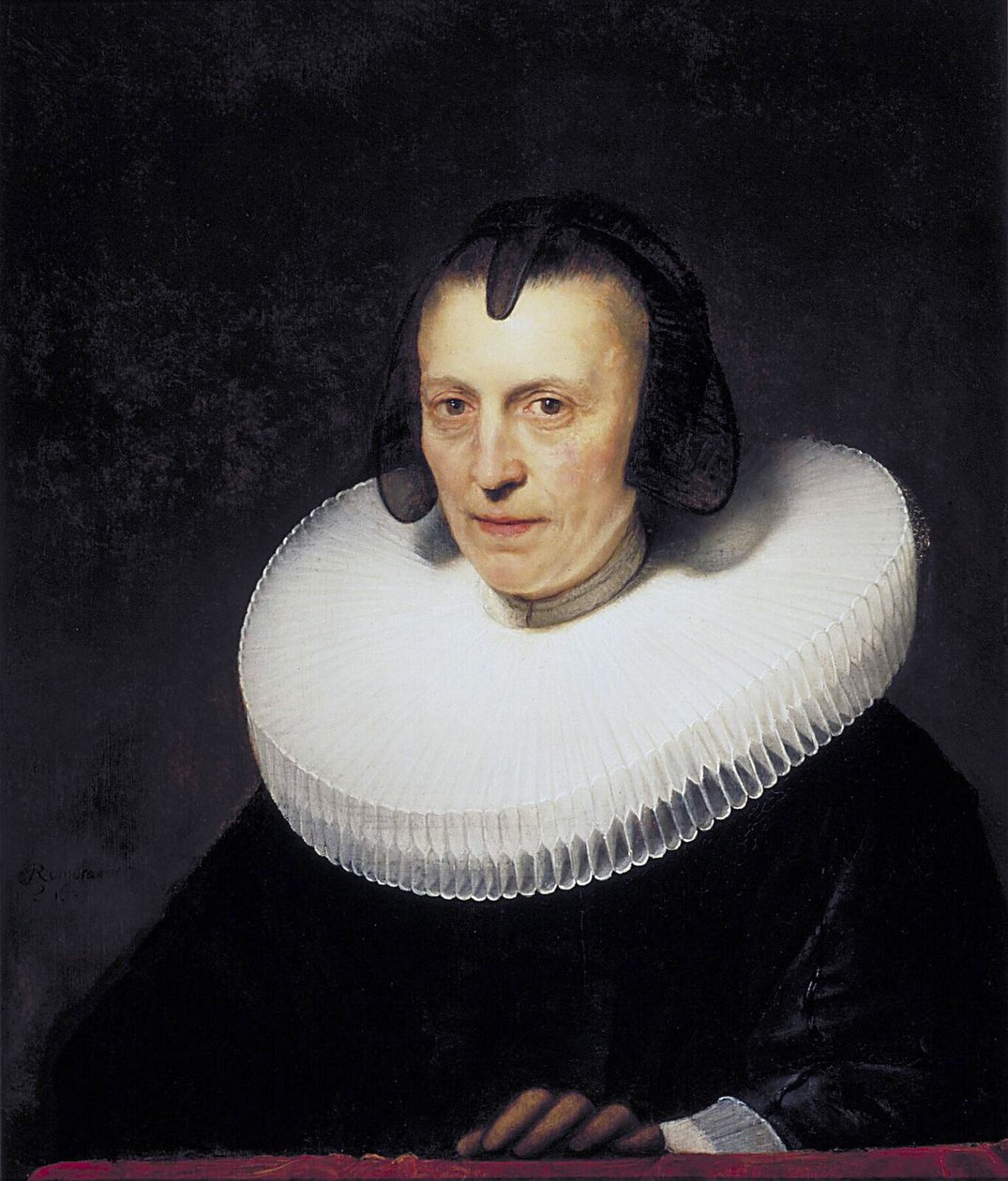 Portret van Aletta Adriaensdr. door Rembrandt van Rijn