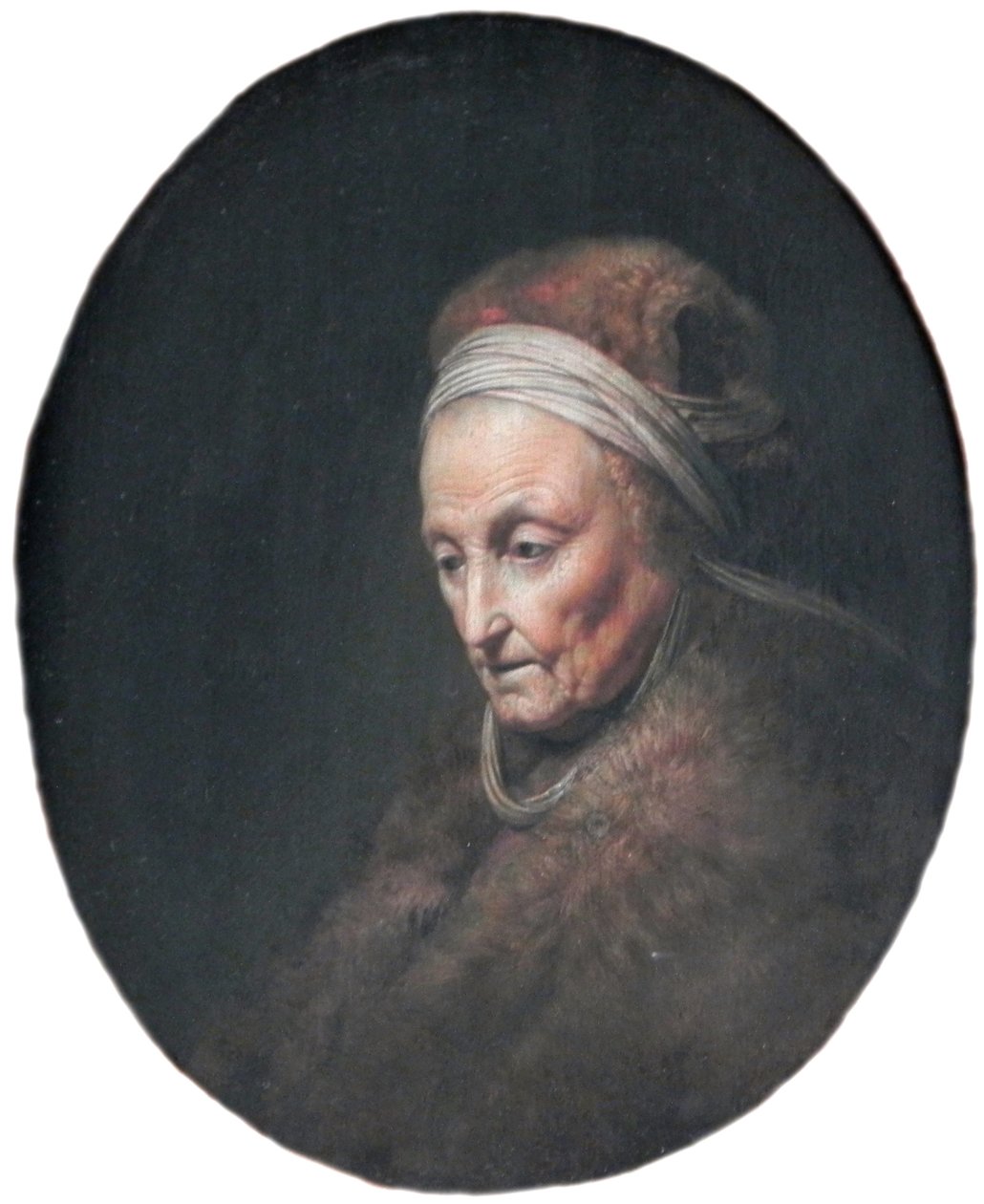 Rembrandts Moeder door Rembrandt van Rijn