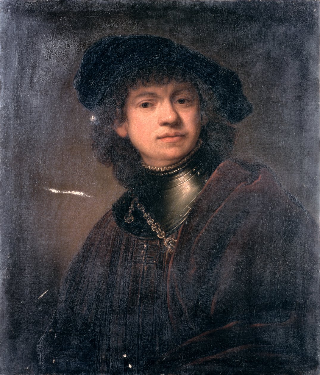 Zelfportret, 17e eeuw door Rembrandt van Rijn