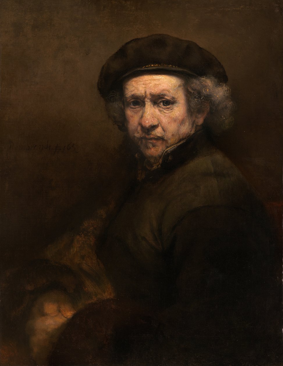 Zelfportret door Rembrandt van Rijn
