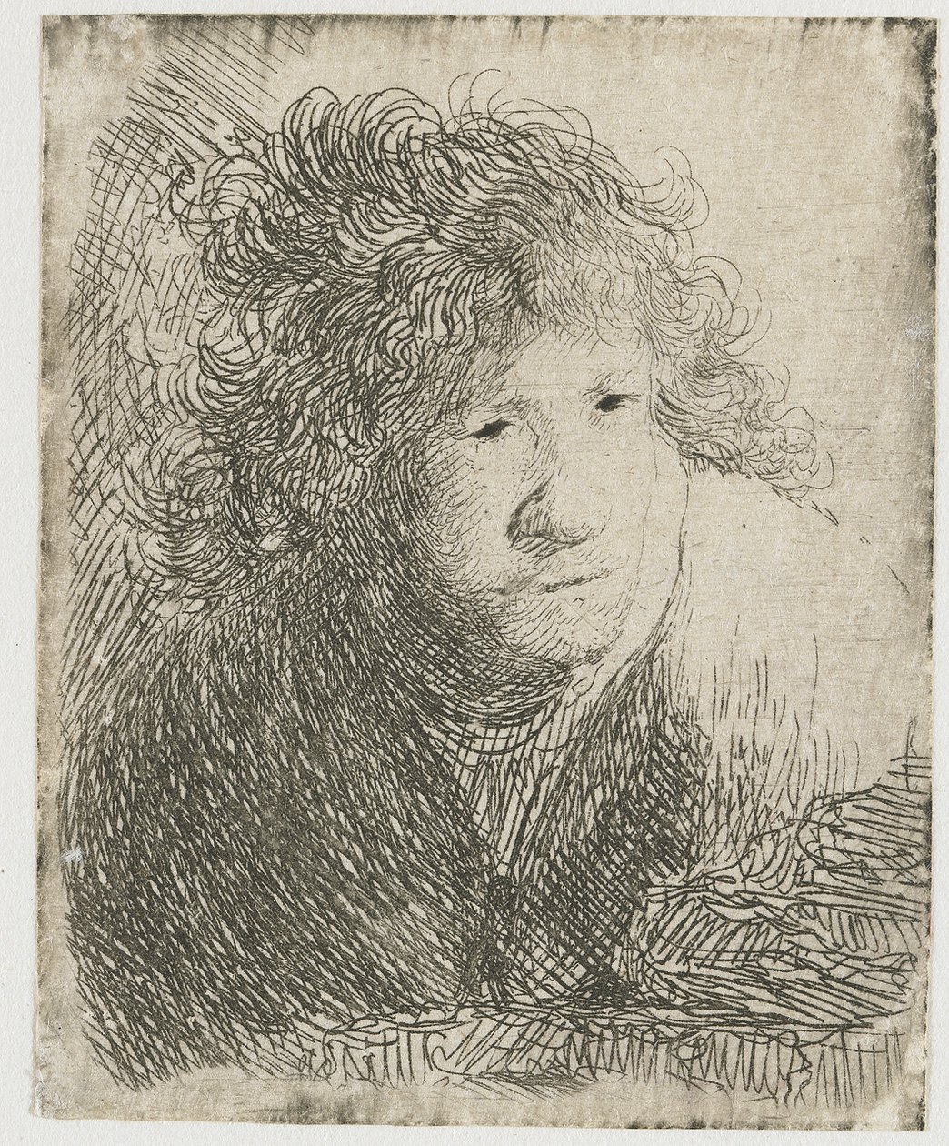 Zelfportret door Rembrandt van Rijn