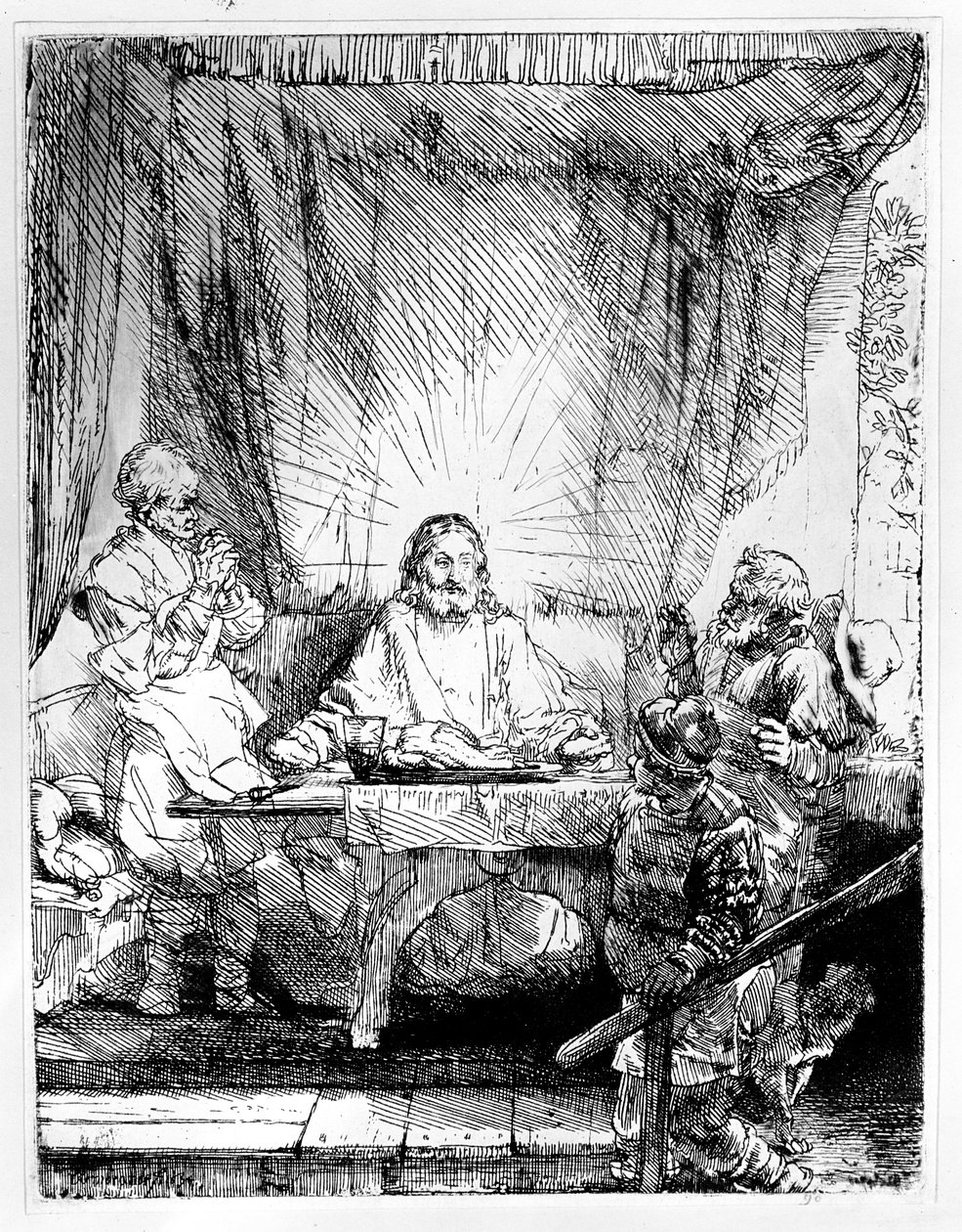 Avondmaal in Emmaüs, 1654 door Rembrandt van Rijn