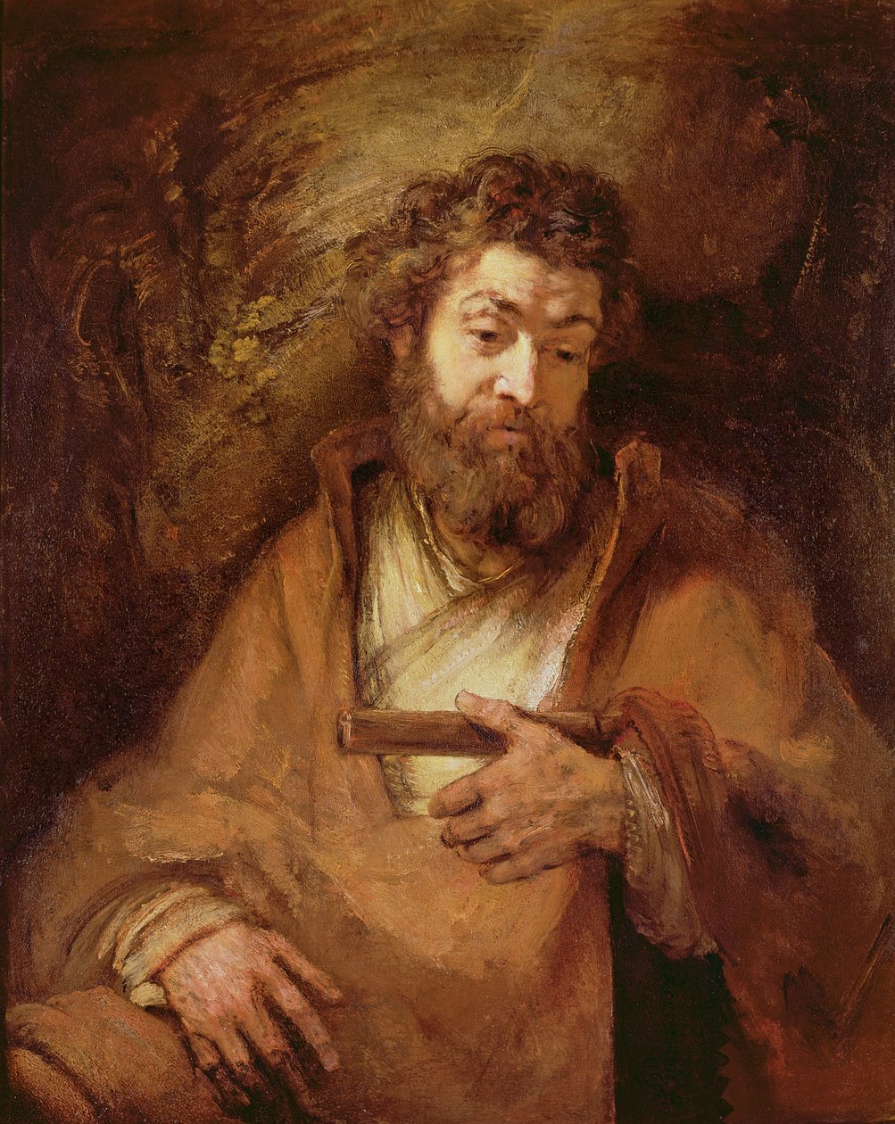 De apostel Simon door Rembrandt van Rijn