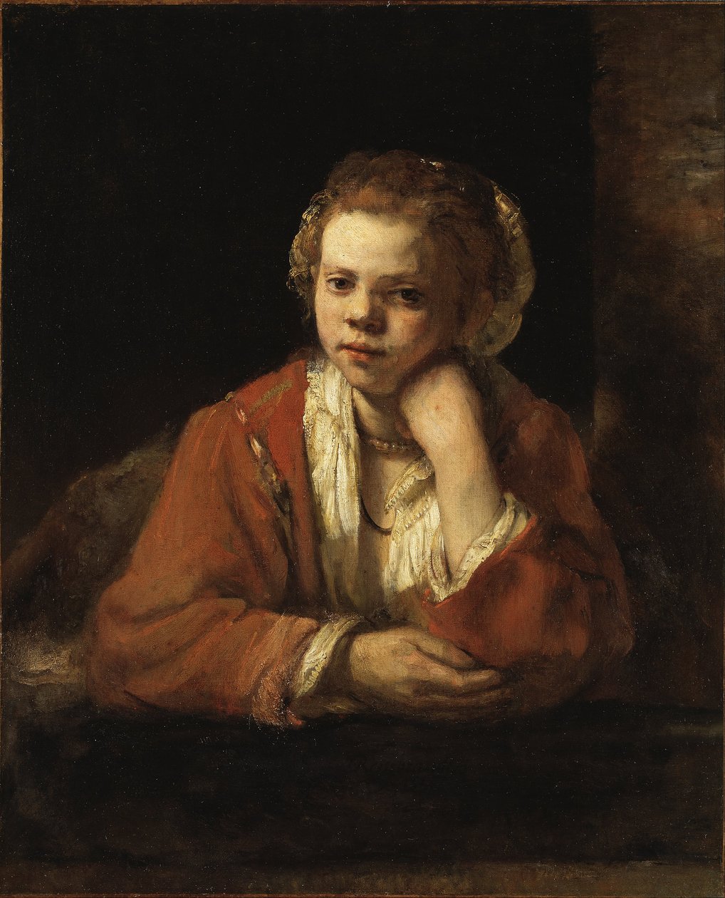 Het Melkmeisje door Rembrandt van Rijn
