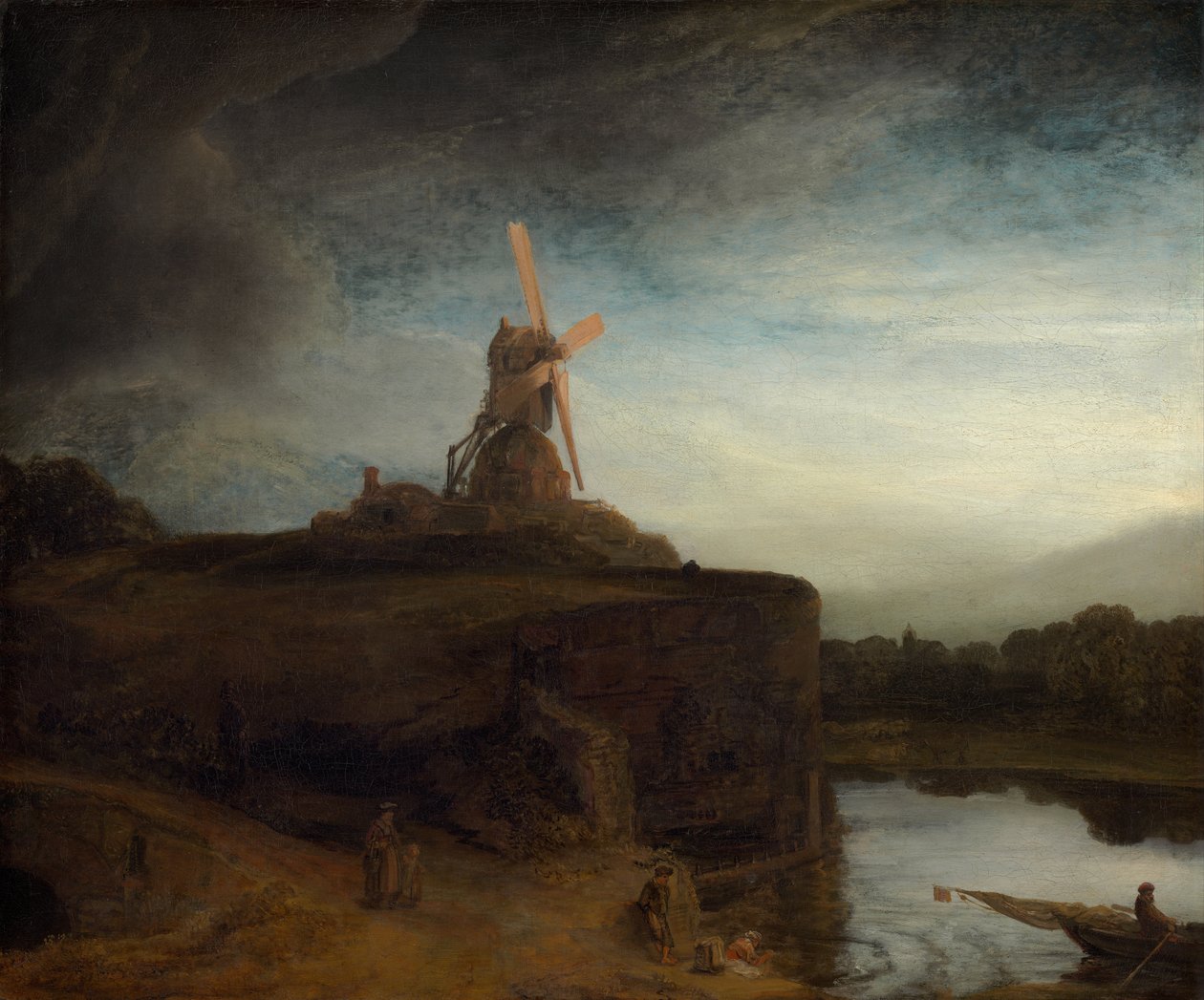 De Molen door Rembrandt van Rijn