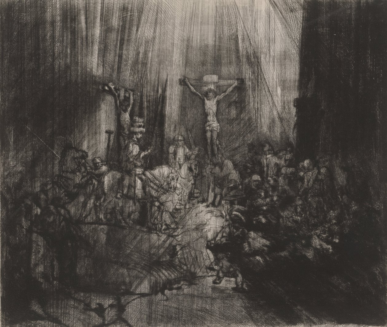 De Drie Kruisen door Rembrandt van Rijn
