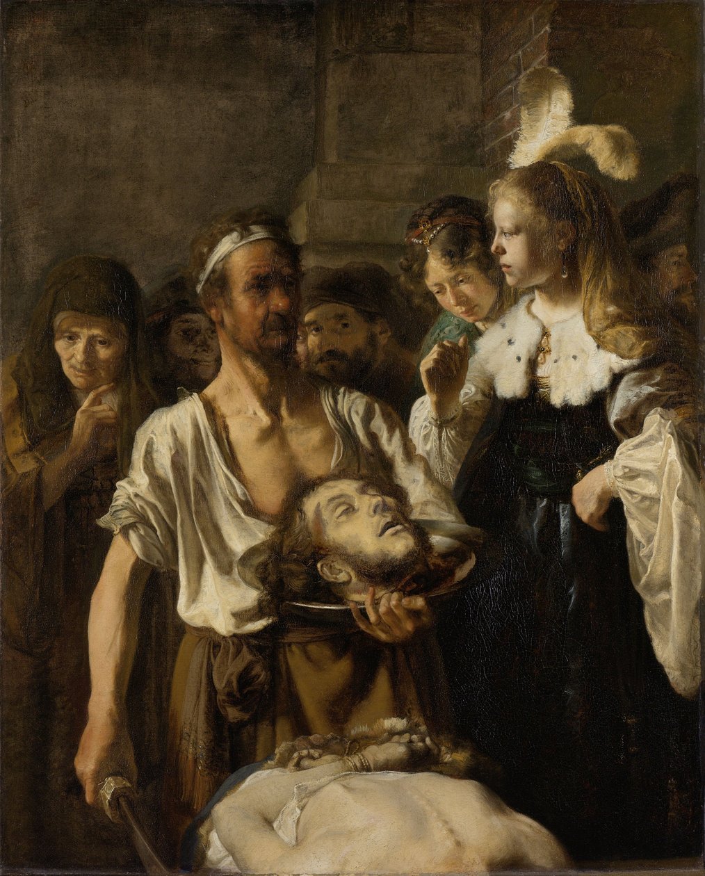 De onthoofding van Johannes de Doper door Rembrandt van Rijn