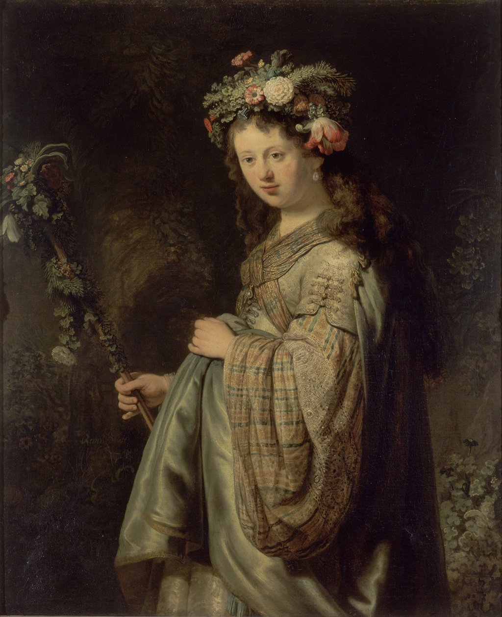 Flora door Rembrandt