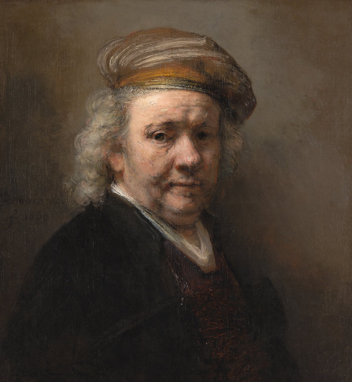 Zelfportret door Rembrandt van Rijn