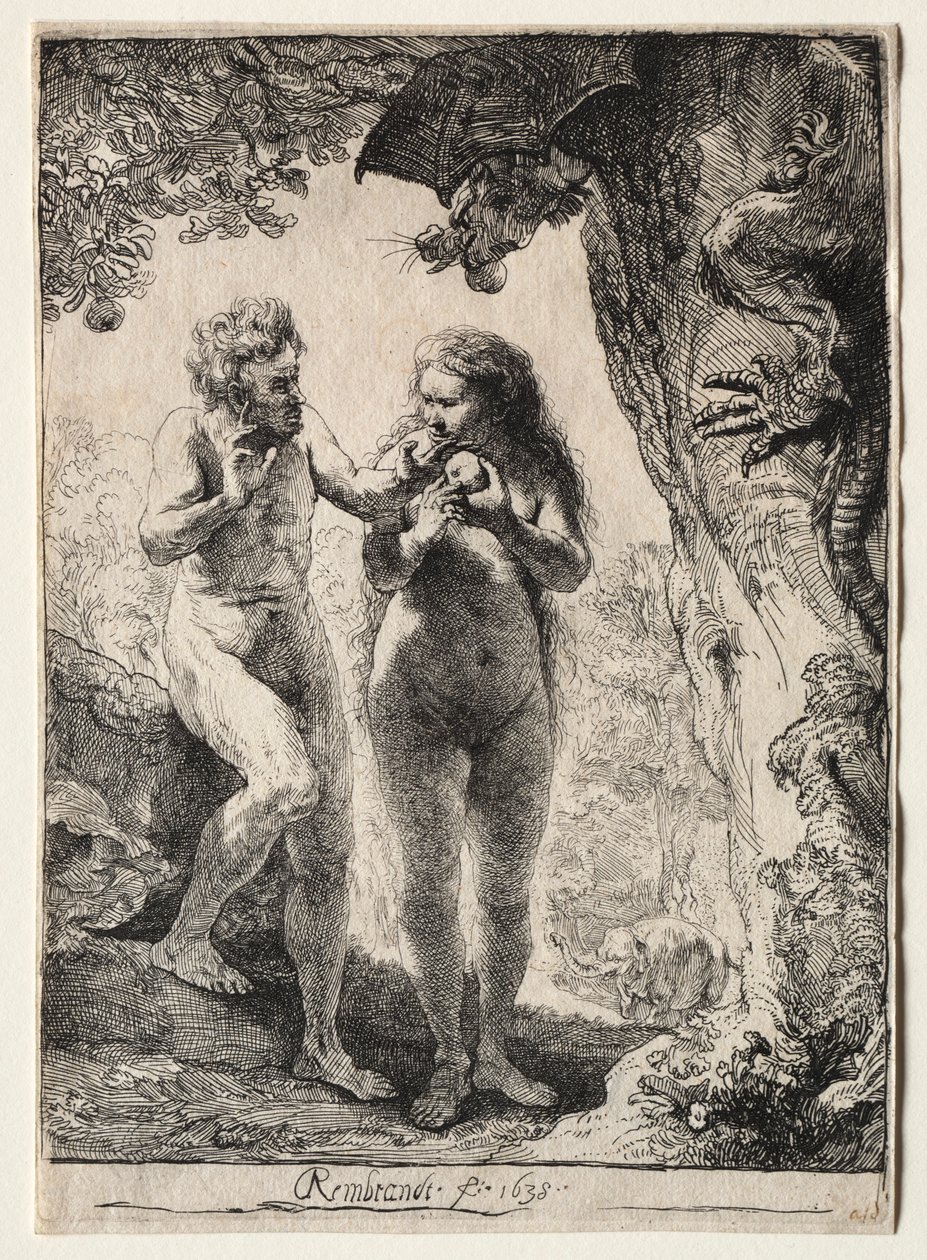 Adam en Eva, 1638 door Rembrandt van Rijn