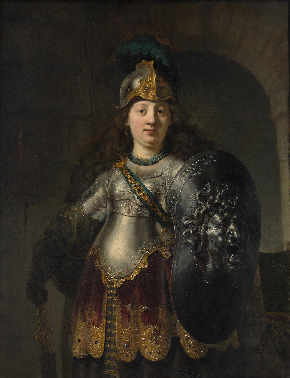 Bellona, 1633 door Rembrandt van Rijn