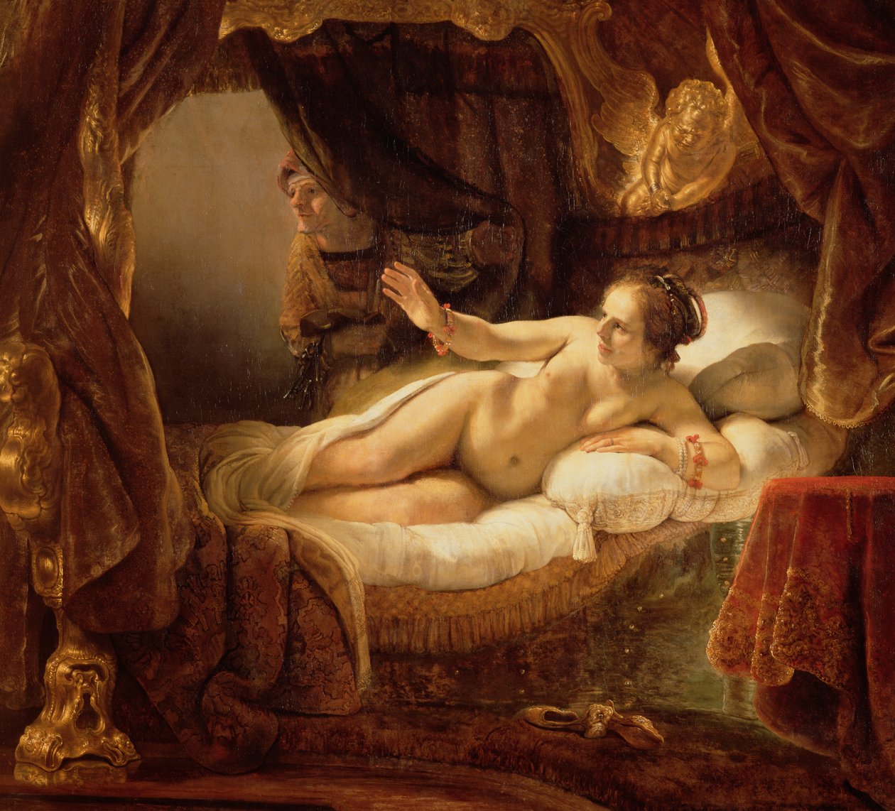 Danaë, 1643 door Rembrandt van Rijn