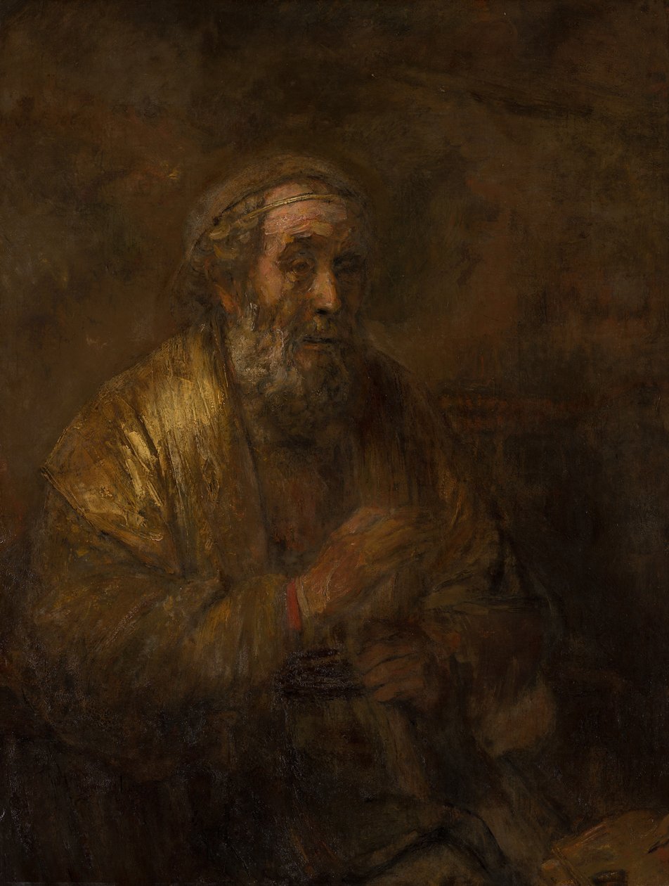 Homerus, 1663 door Rembrandt van Rijn