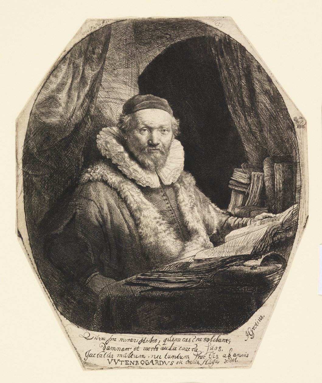Jan Uytenbogaert, Predikant door Rembrandt van Rijn