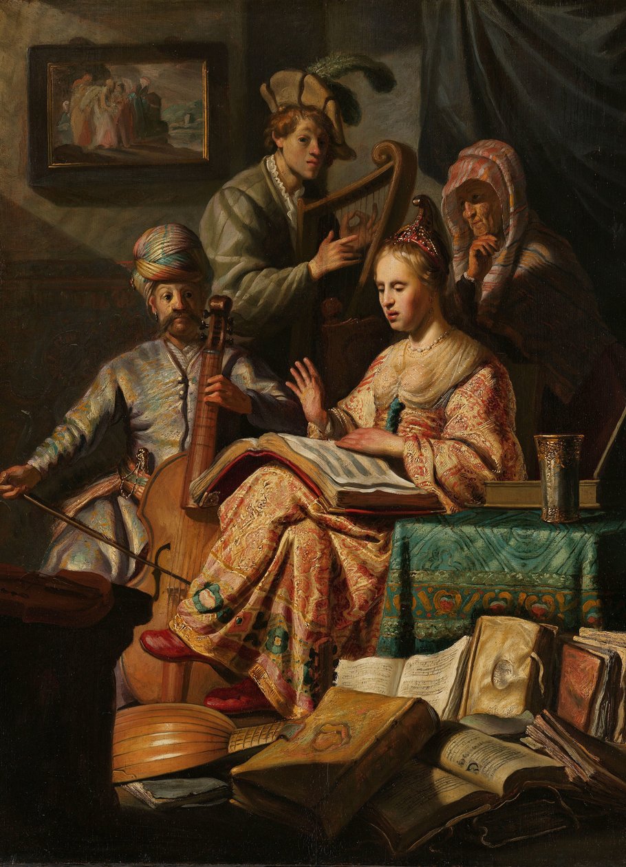 Muzikaal Gezelschap door Rembrandt van Rijn