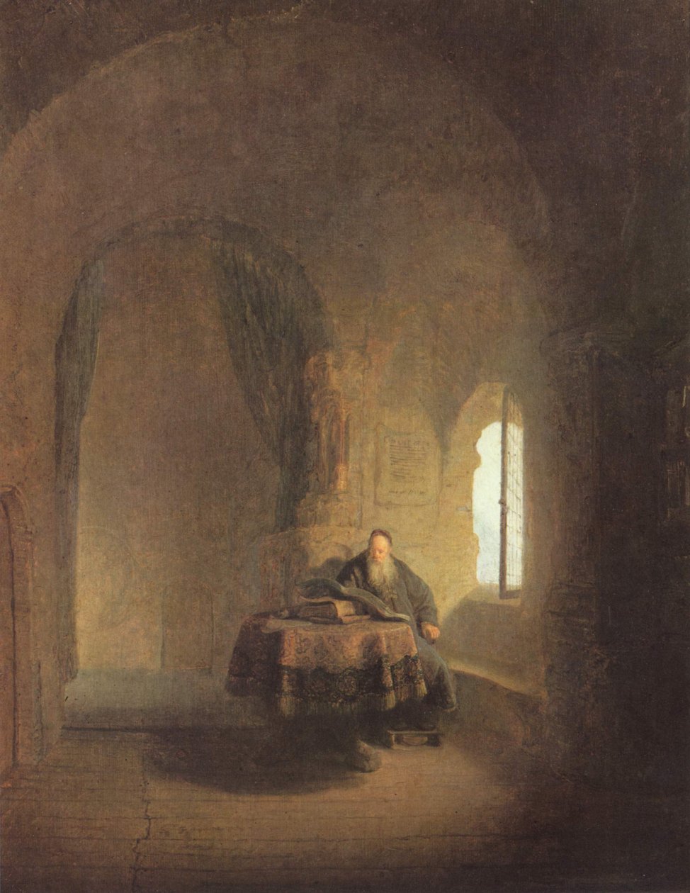 Sint Anastasius, c.1660 door Rembrandt van Rijn