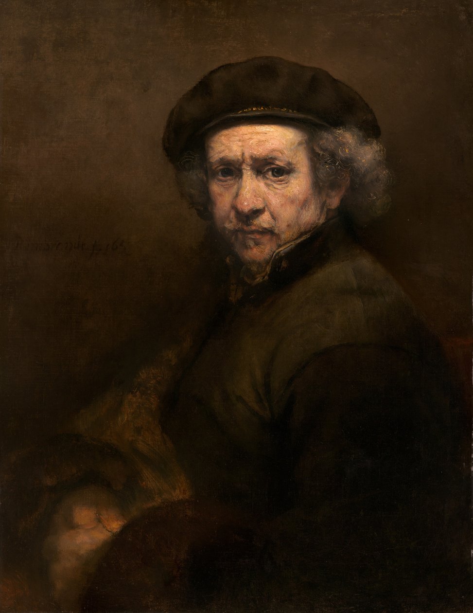 Zelfportret door Rembrandt van Rijn