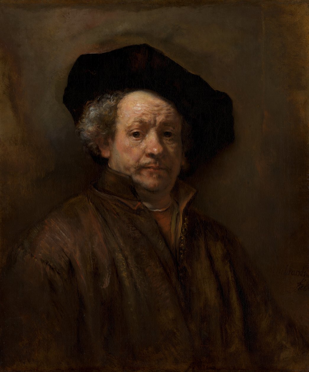 Zelfportret door Rembrandt van Rijn
