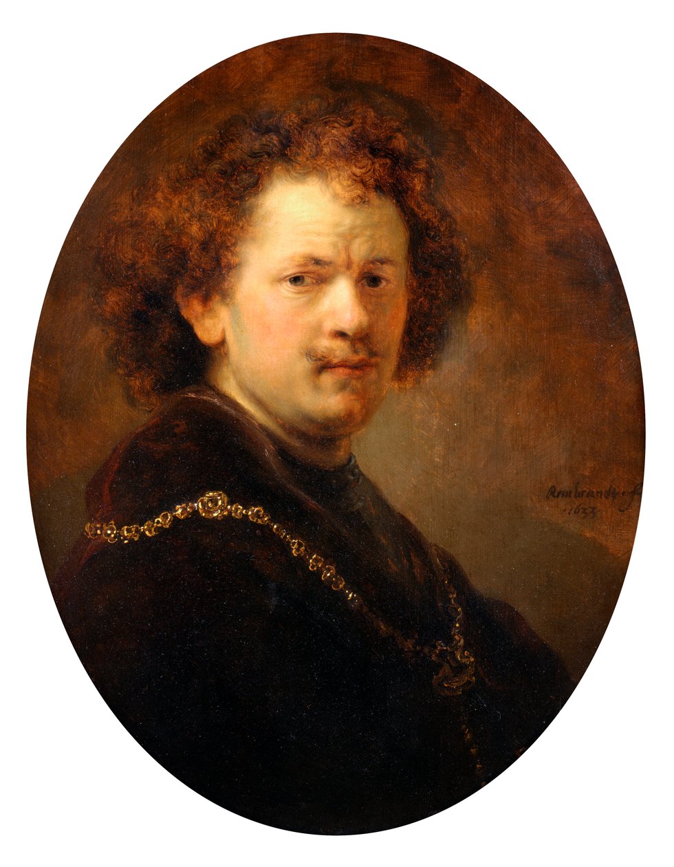 Zelfportret, 1633 door Rembrandt van Rijn
