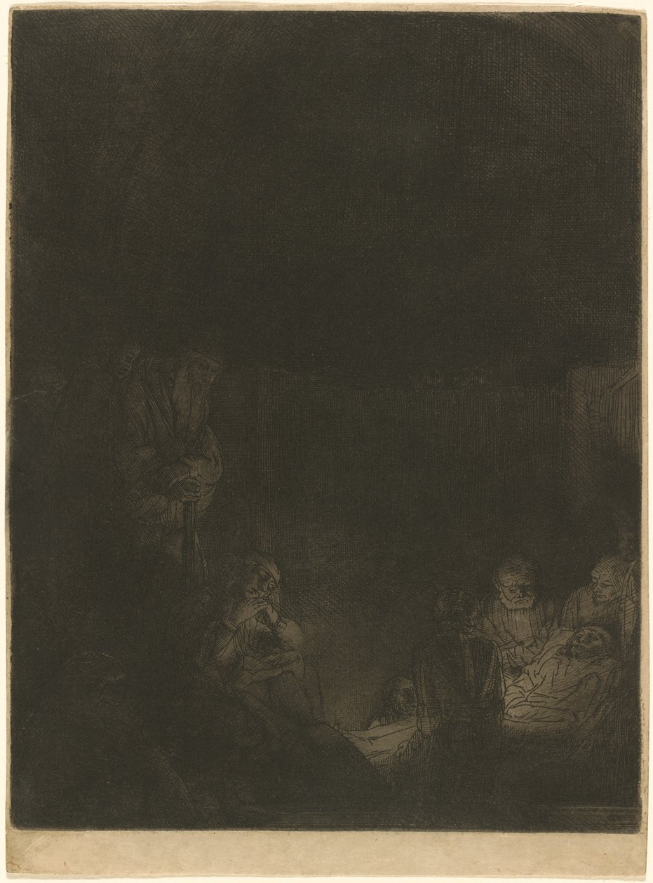 De graflegging door Rembrandt van Rijn