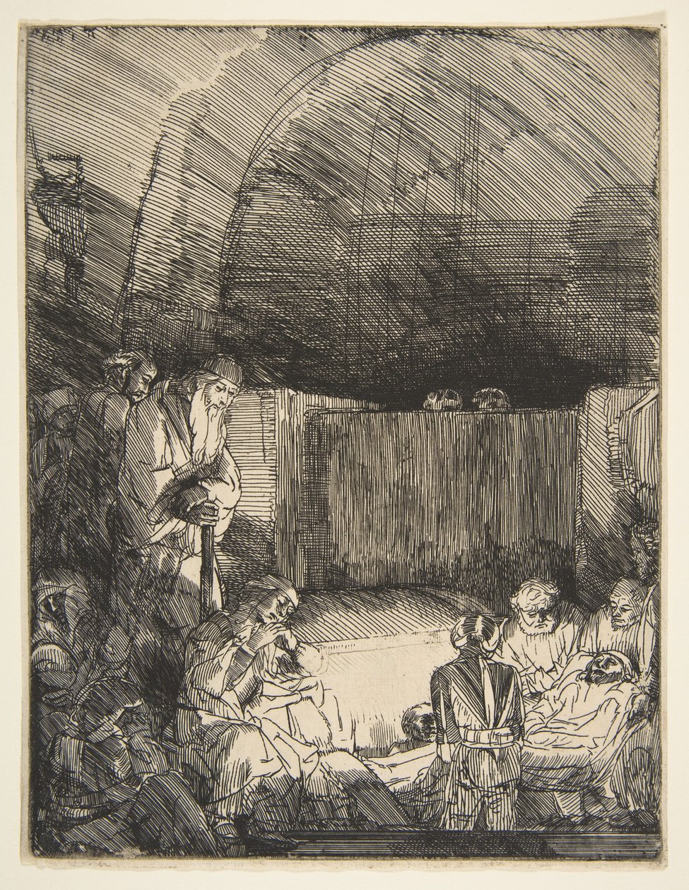 De Graflegging, ca. 1654 door Rembrandt van Rijn