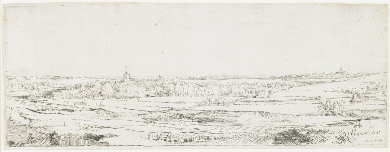 Het veld van de goudweger, 1651 door Rembrandt van Rijn