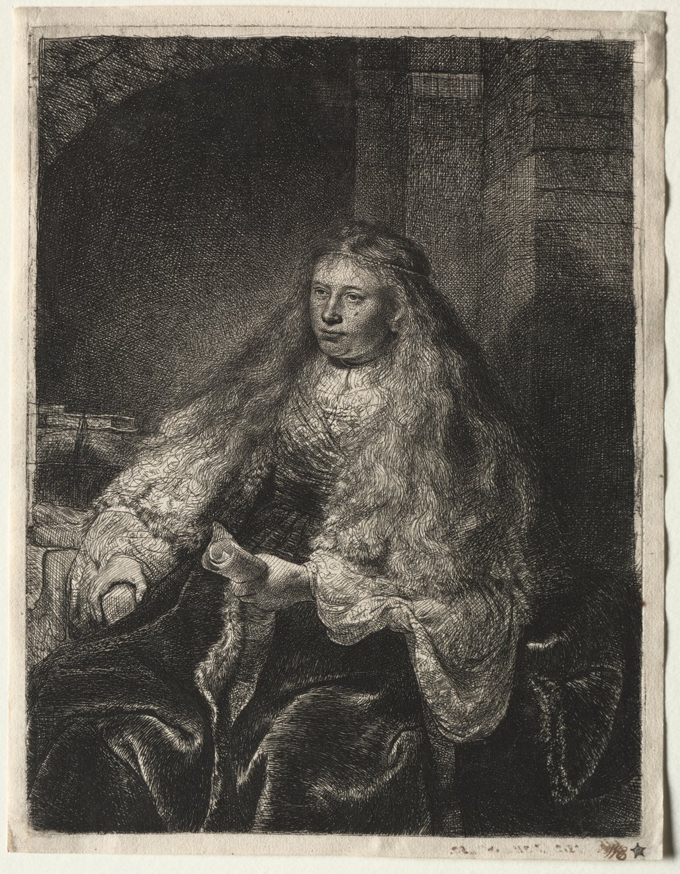 De grote Joodse bruid door Rembrandt van Rijn