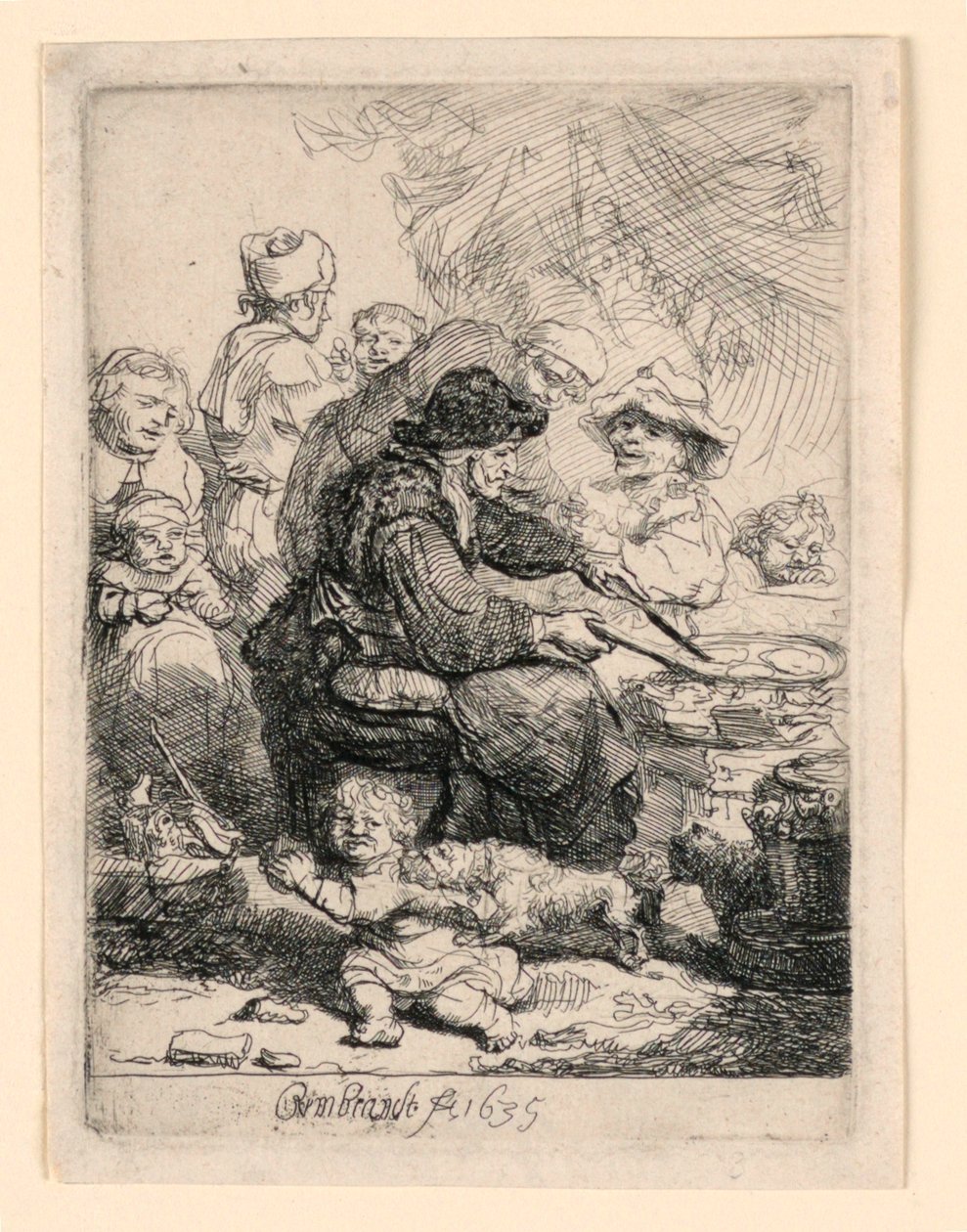 De Pannenkoekenbakster door Rembrandt van Rijn