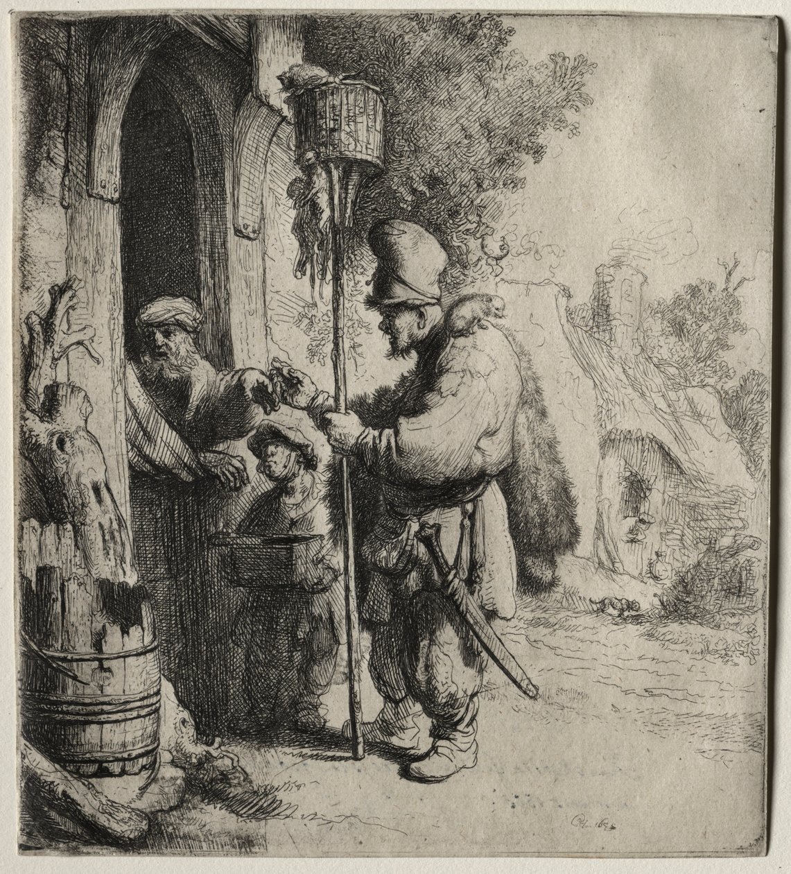 De Rattenvanger door Rembrandt van Rijn