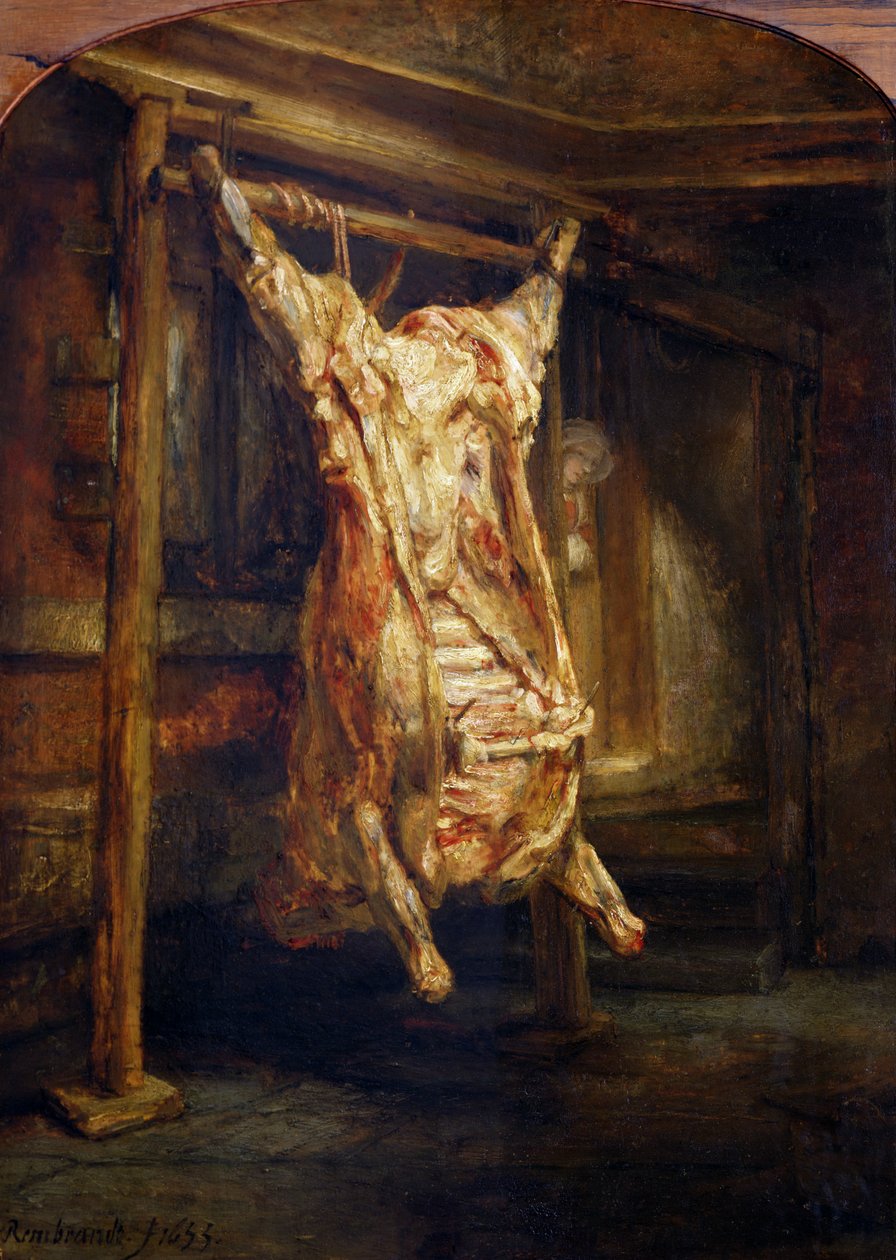Het geslachte os, 1655 door Rembrandt van Rijn