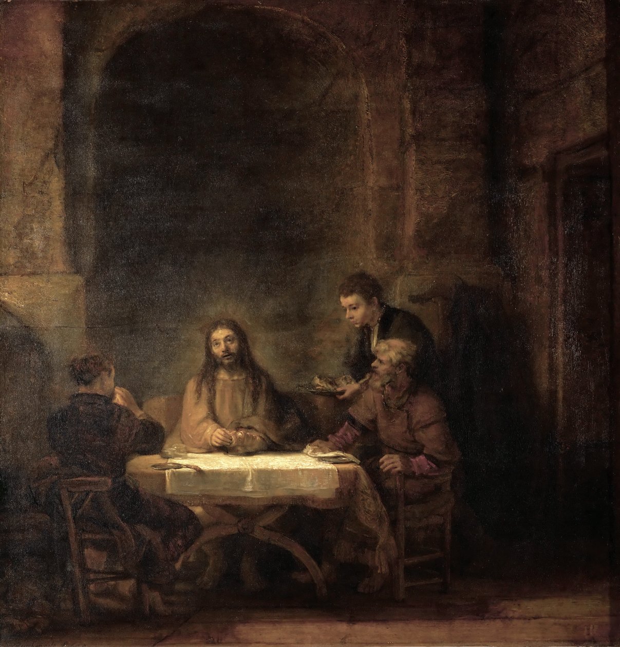 Het Avondmaal in Emmaüs door Rembrandt van Rijn