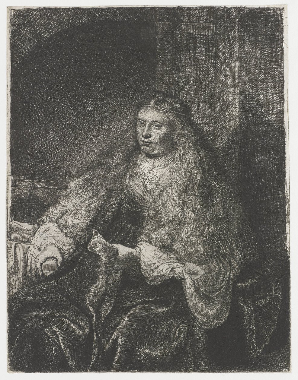 De grote Joodse bruid door Rembrandt van Rijn