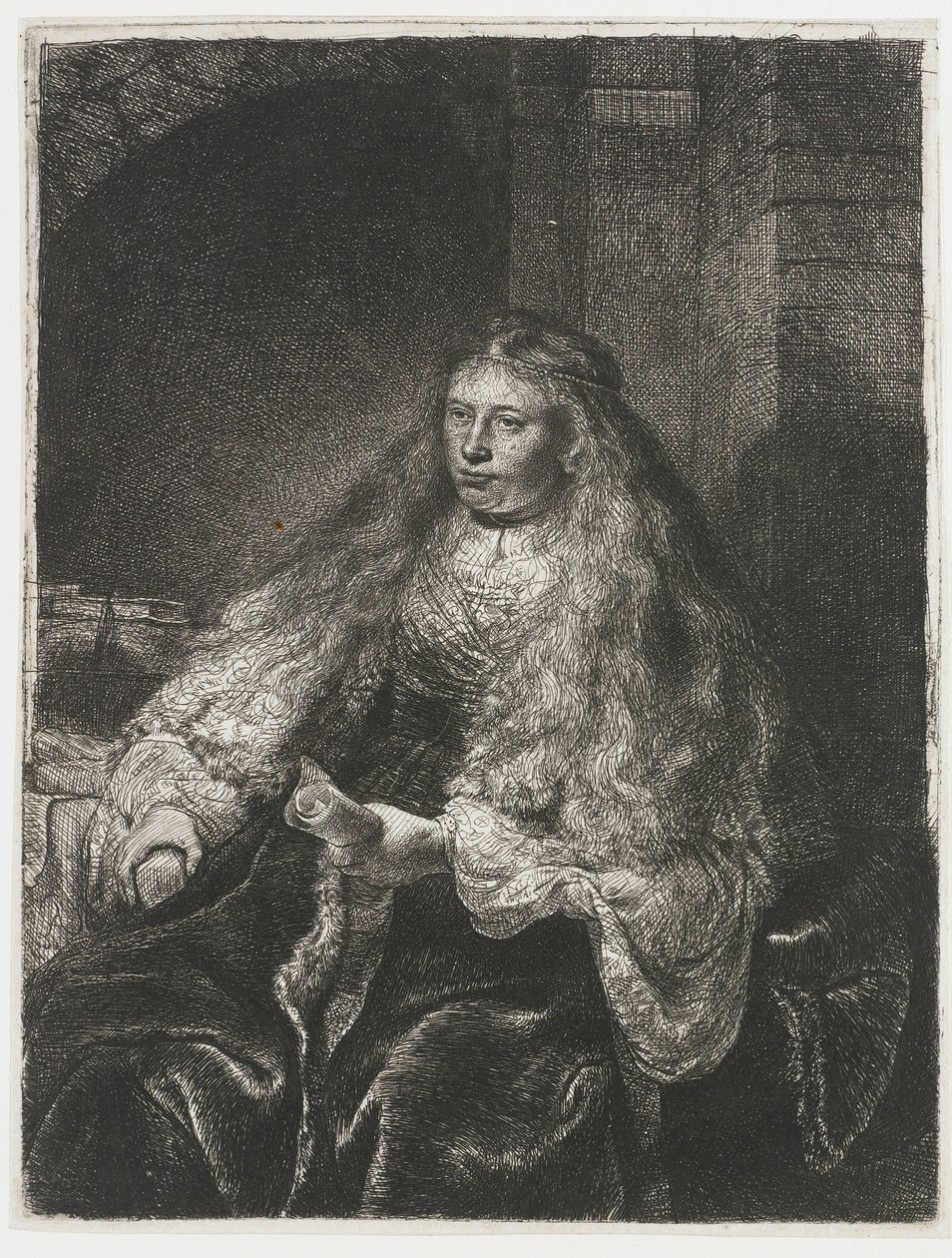 De grote Joodse bruid door Rembrandt van Rijn