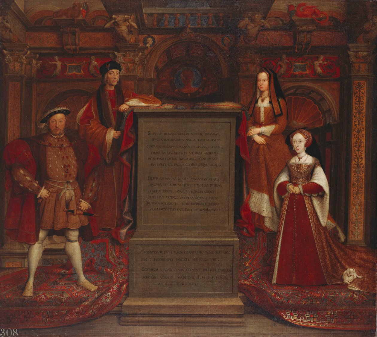 Whitehall Muurschildering door Remigius van Leemput