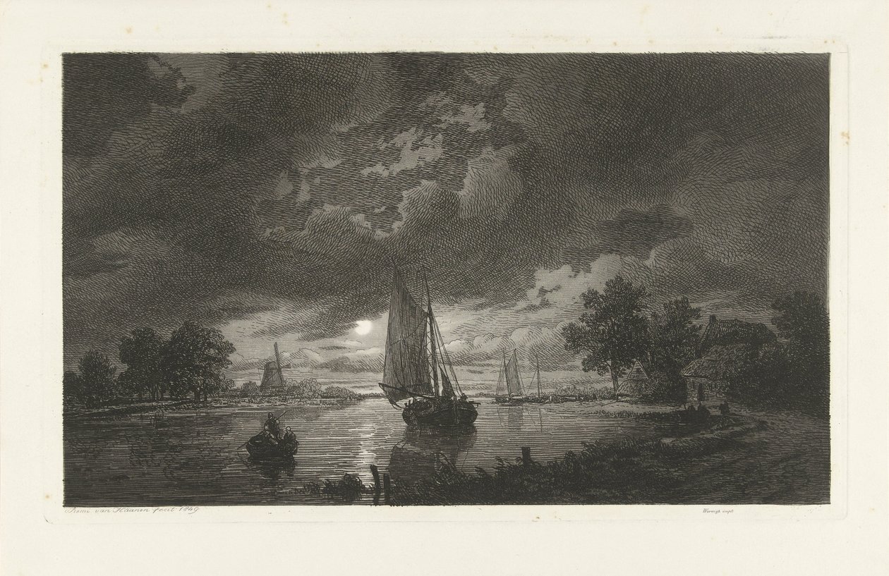 Riviergezicht door Remigius Adrianus Haanen