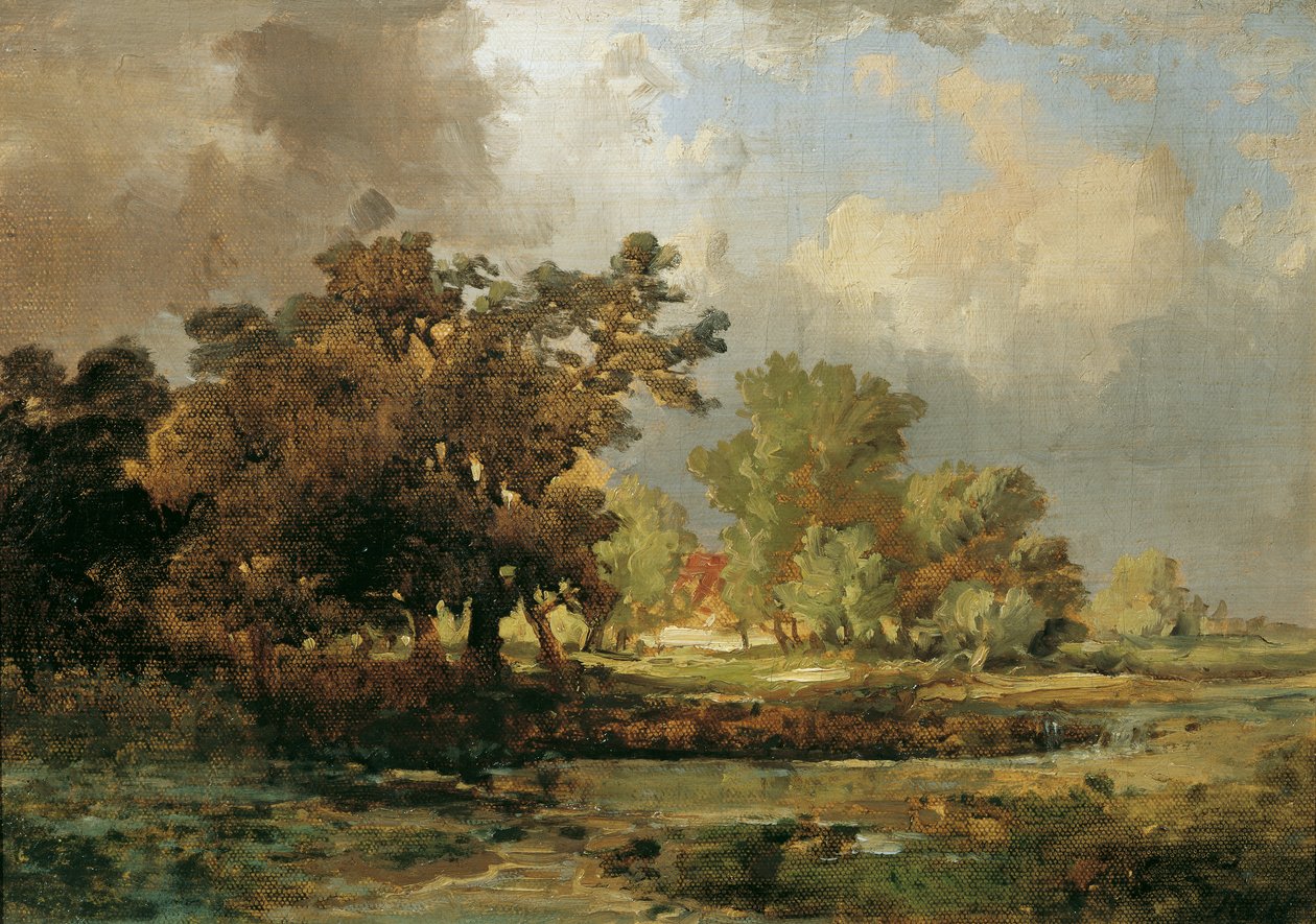 Motief uit Oosterhout in Nederland door Remigius Adrianus van Haanen