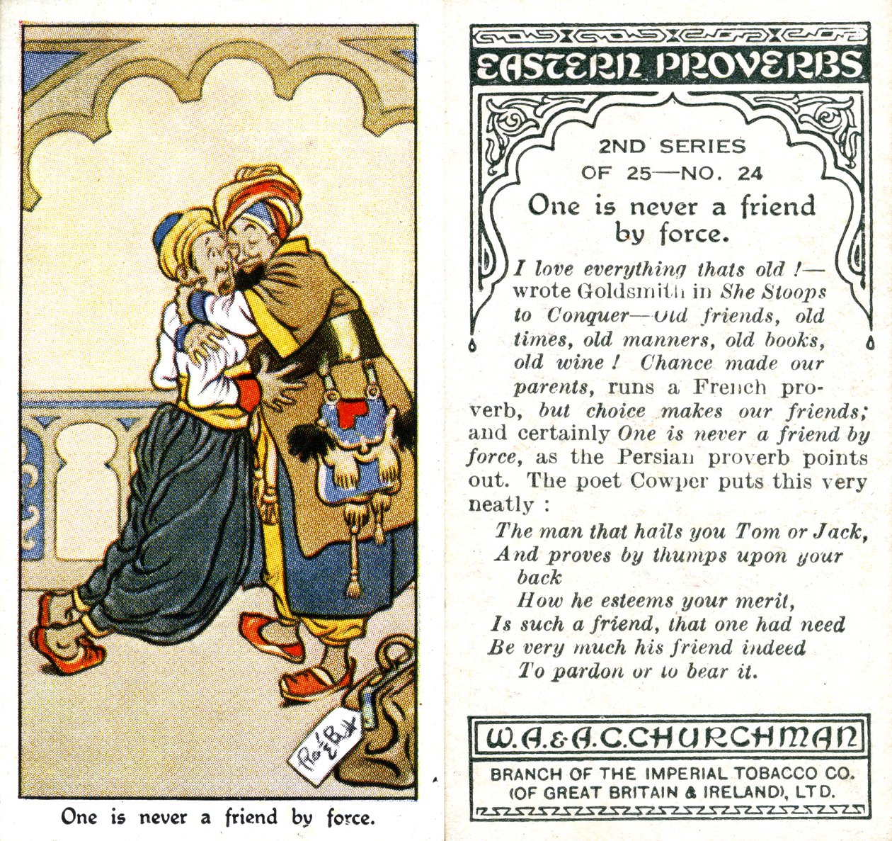 Men is nooit een vriend met geweld, 1932 door René Bull