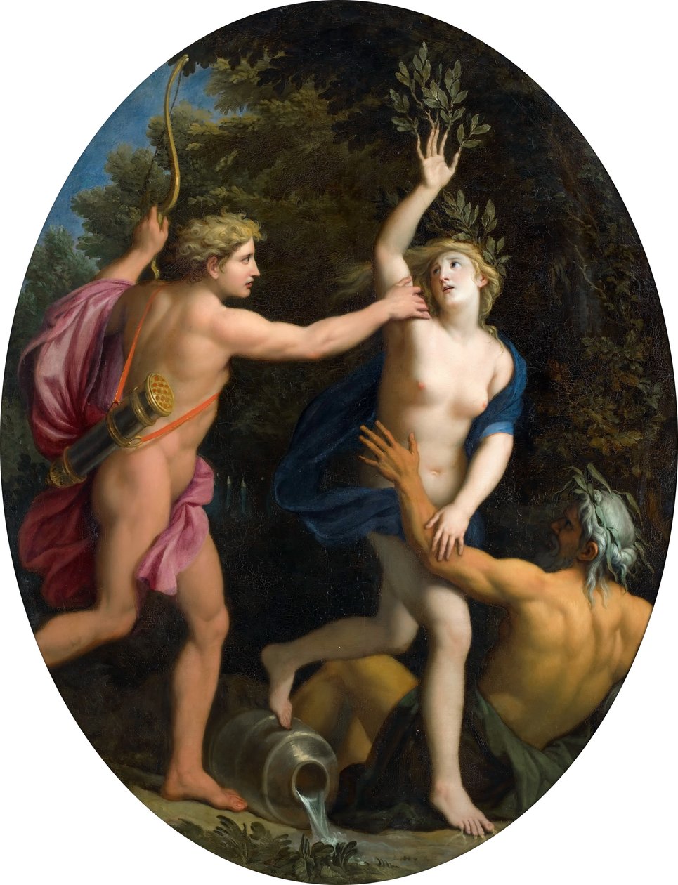 Apollo en Daphne door René Antoine Houasse