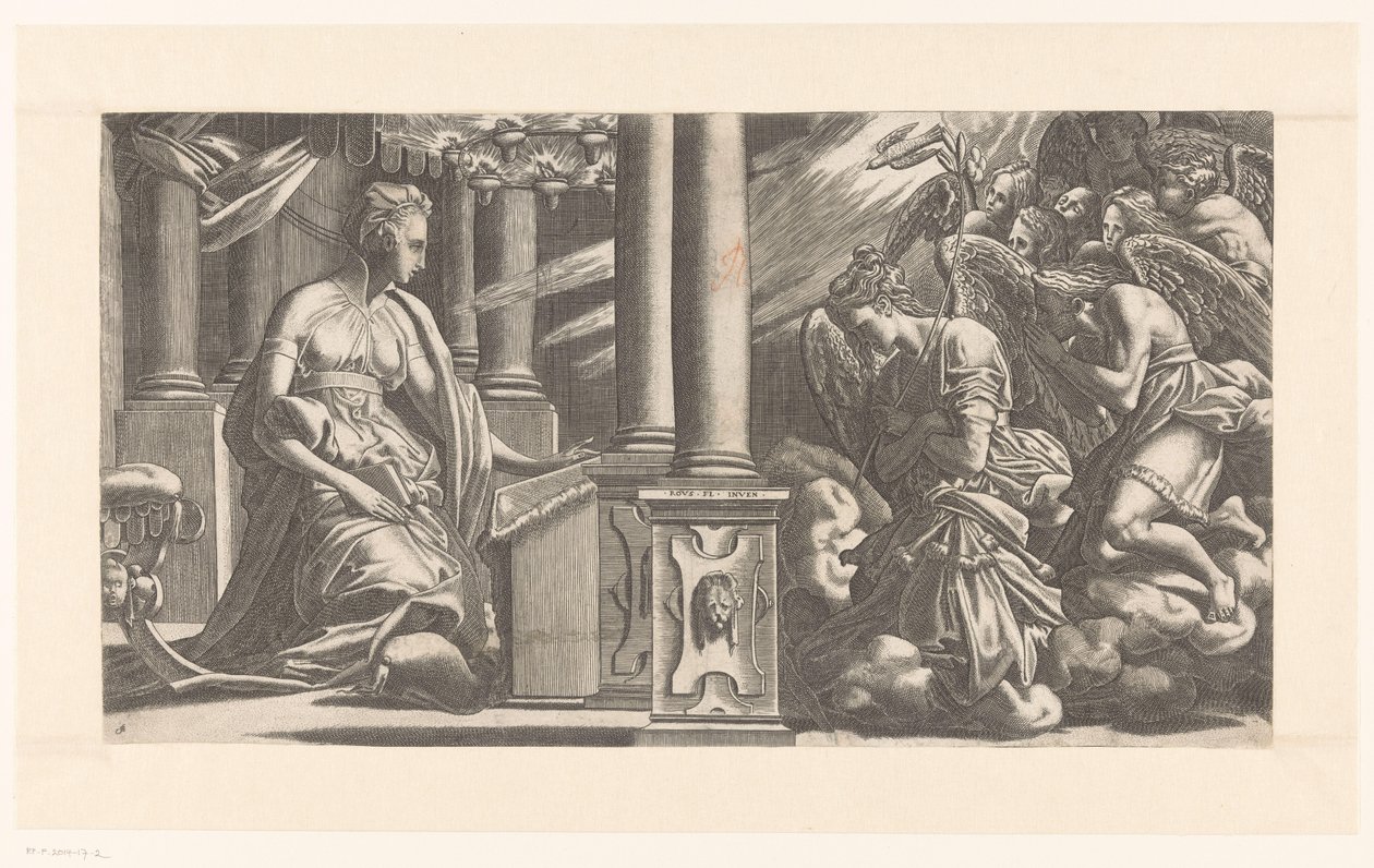 Annunciatie door René Boyvin (rejected attribution)