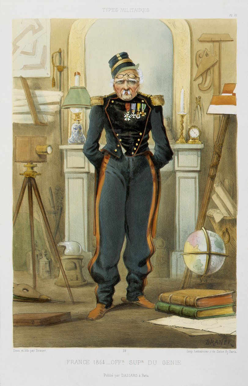 Bejaarde Soldaat, 1864 door Renard Jules Draner