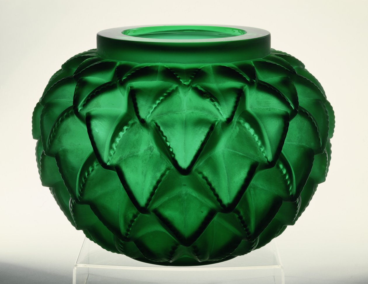 Languedoc Vaas, 1929 door Rene Jules Lalique