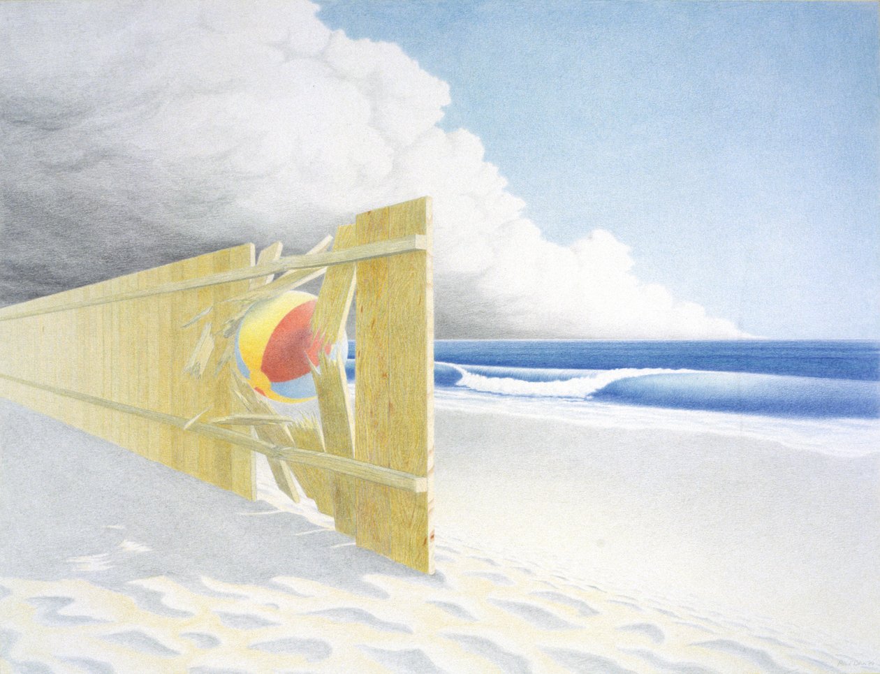 Strandbal door Rene Boin
