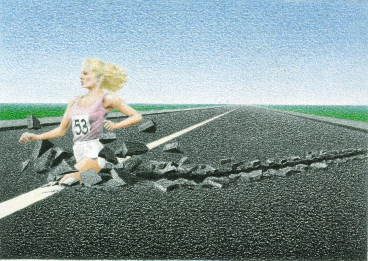 Asfalt door Rene Boin