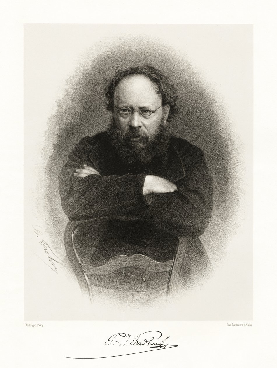 Pierre Joseph Proudhon door Reutlinger Studio