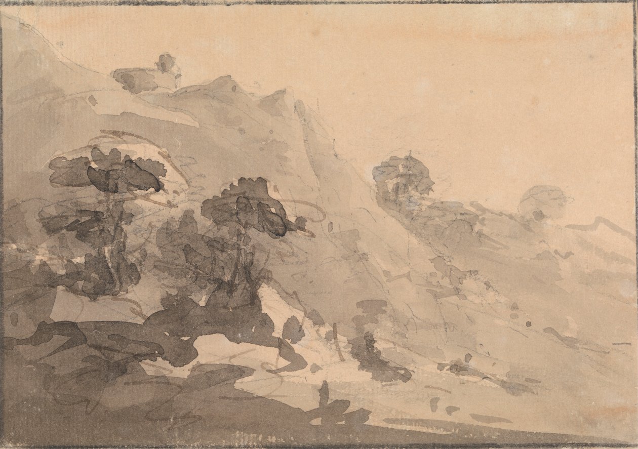 Heuvelachtig landschap door Rev. William Gilpin